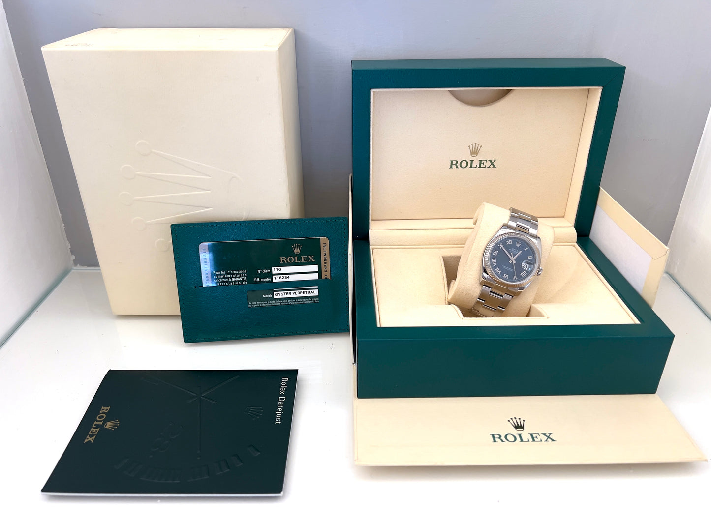 Rolex Datejust BLU 36mm 116234 full set