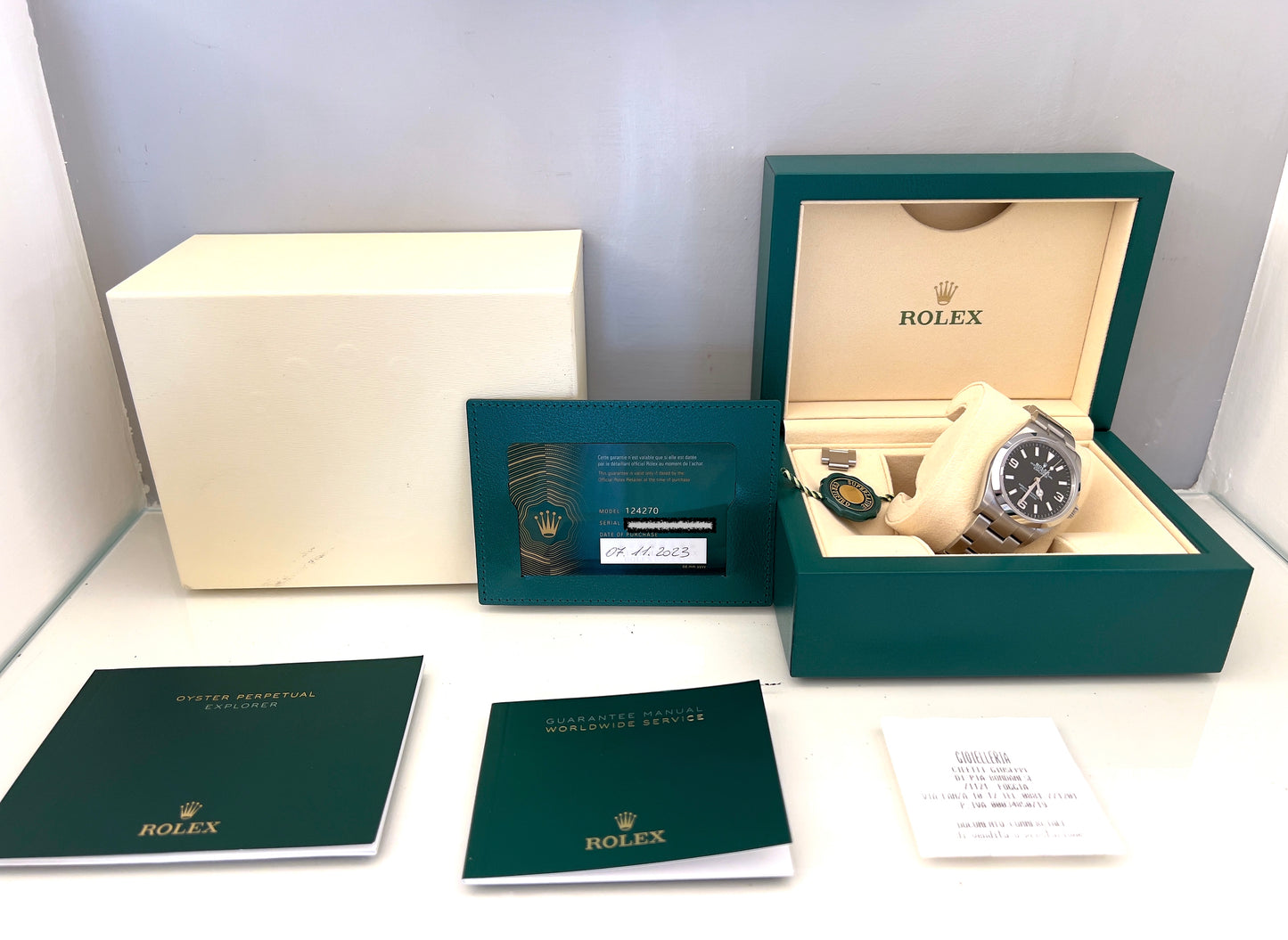 Rolex Explorer I 2023 full set 124270