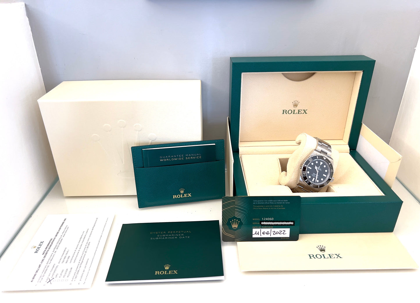 Rolex Submariner 124060 41mm full set 2022