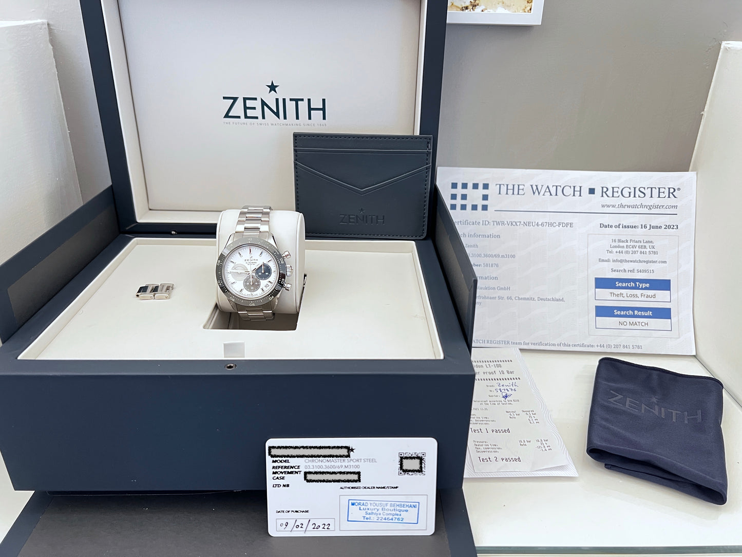 Zenith Chronomaster Sport 2022 full set