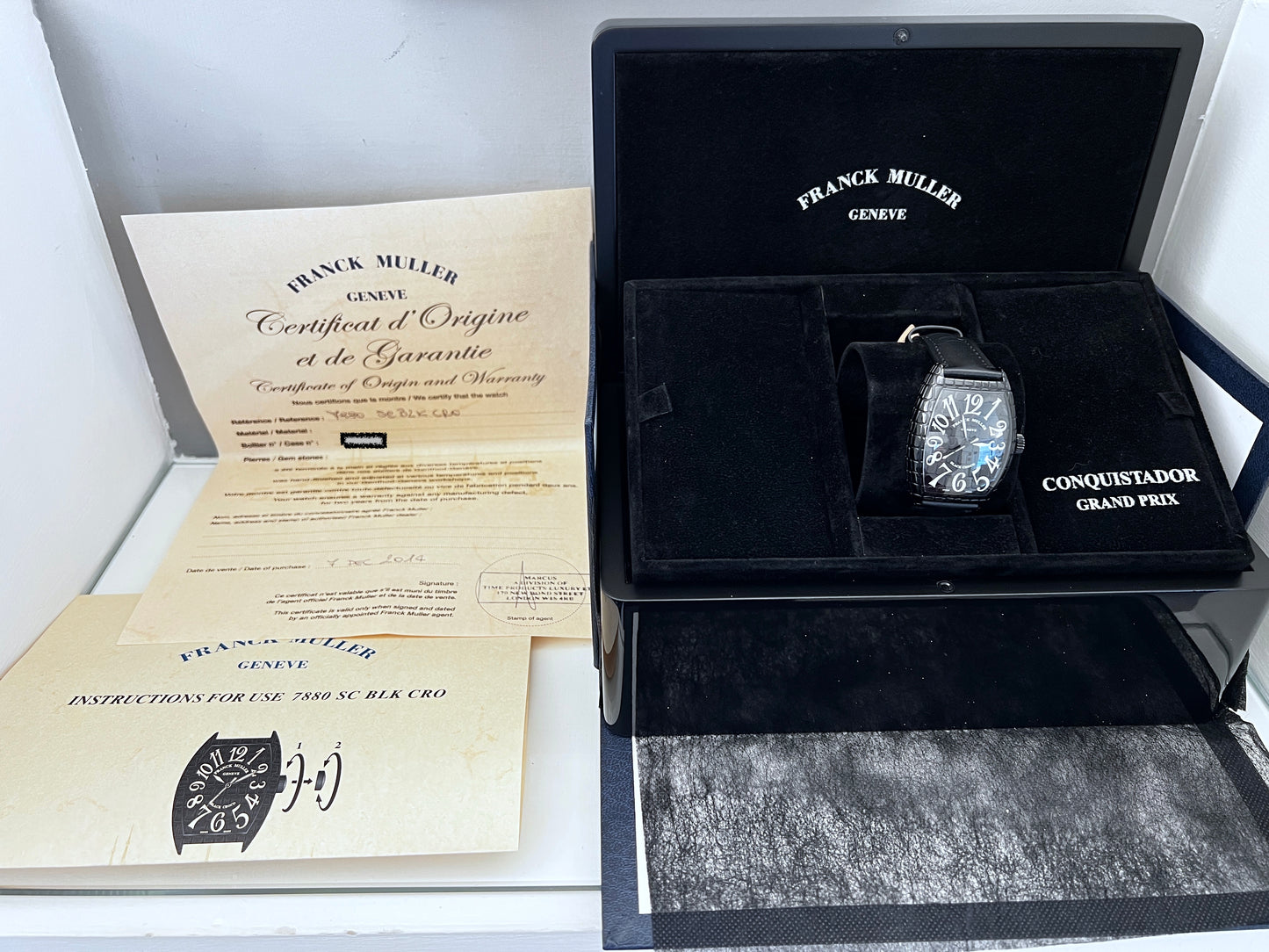 Frank Muller Casablanca Black Croco