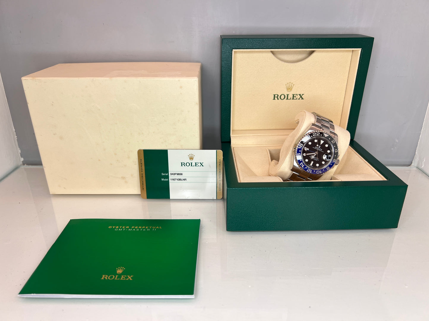 Rolex GMT Batman 116710 BLNR full set