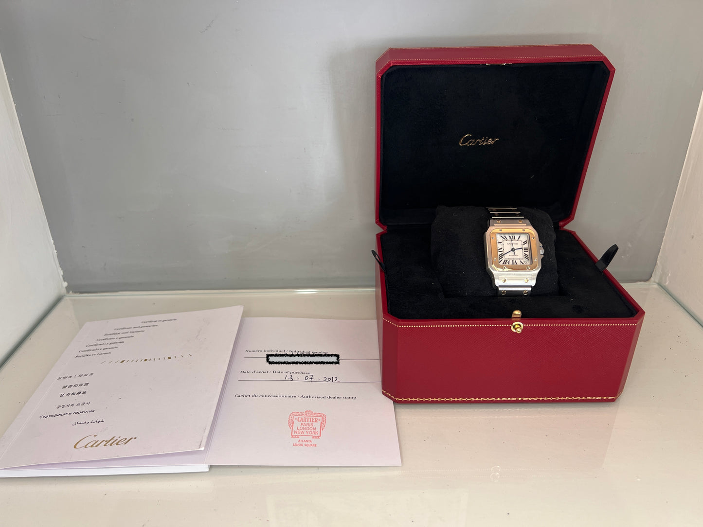 Cartier Santos Galbee automatico full set