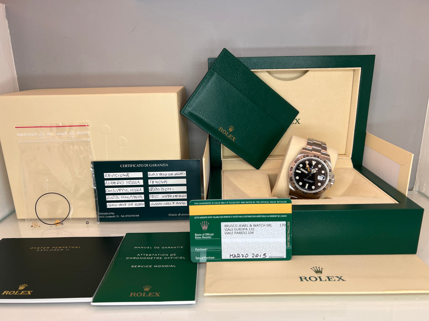 Rolex Explorer II 216570 full set