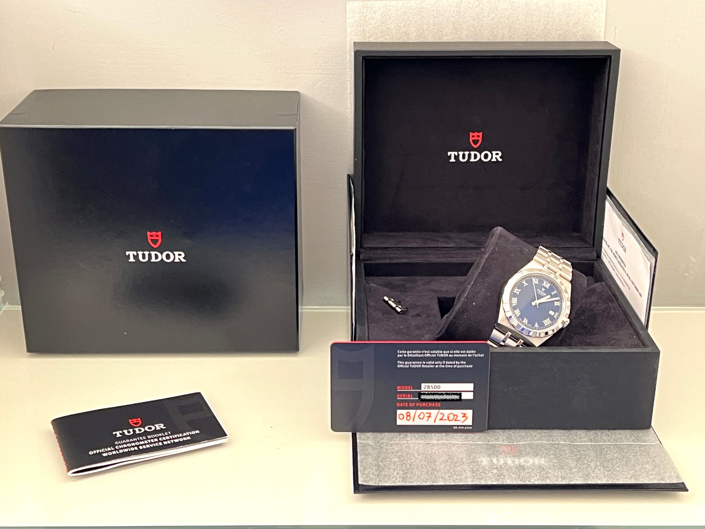 Tudor Royal 38mm blue 2023 full set