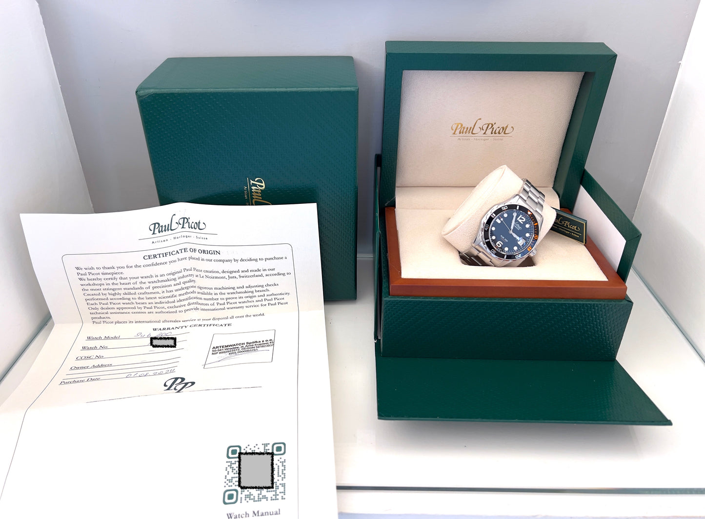 Paul Picot Commodore sub 300 full set 2024