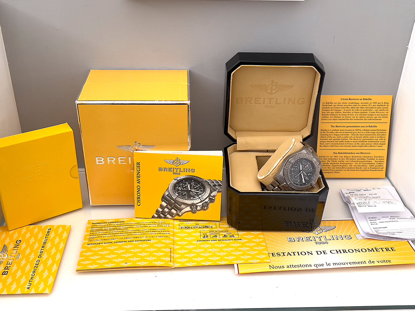 Breitling Avenger E13360 titanium full set