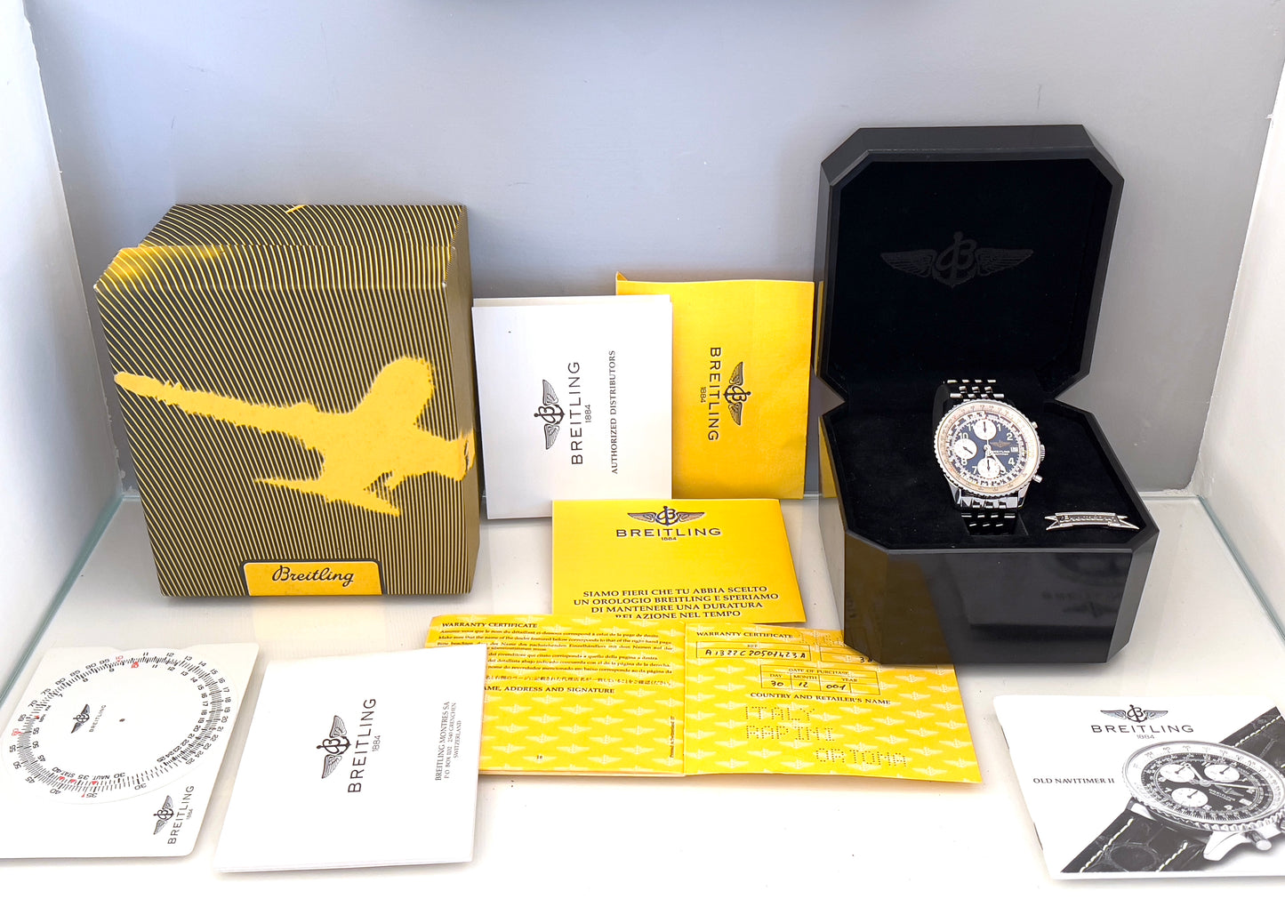 Breitling Navitimer A13322 blue full set