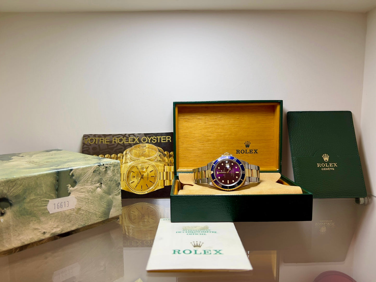 Rolex Submariner 16613 PURPLE full set