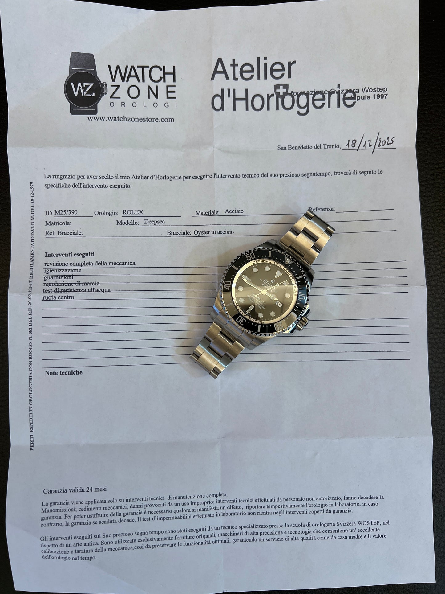 Rolex Deep Sea 2012 - SERVICED -