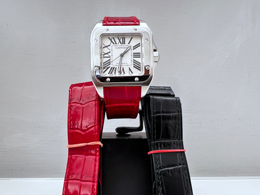 Cartier Santos 100 XL full set - 3 cinturini