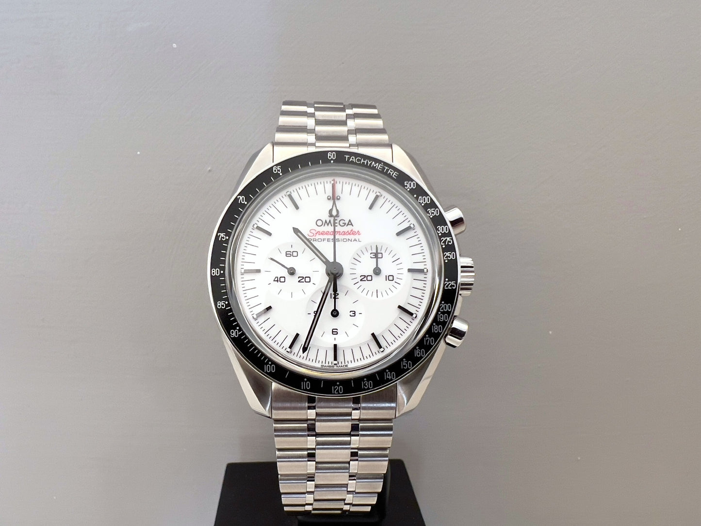 Omega Speedmaster Moonwatch bianco NUOVO CON PELLICOLE