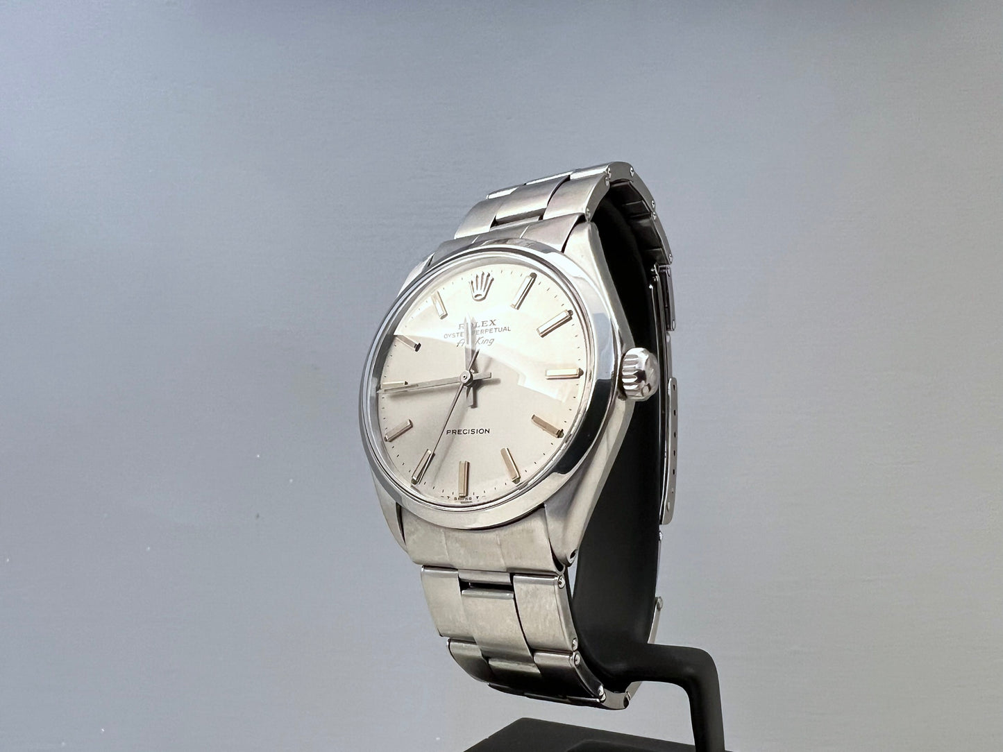Rolex Air King Precision 5500 riveted bracelet and expertise