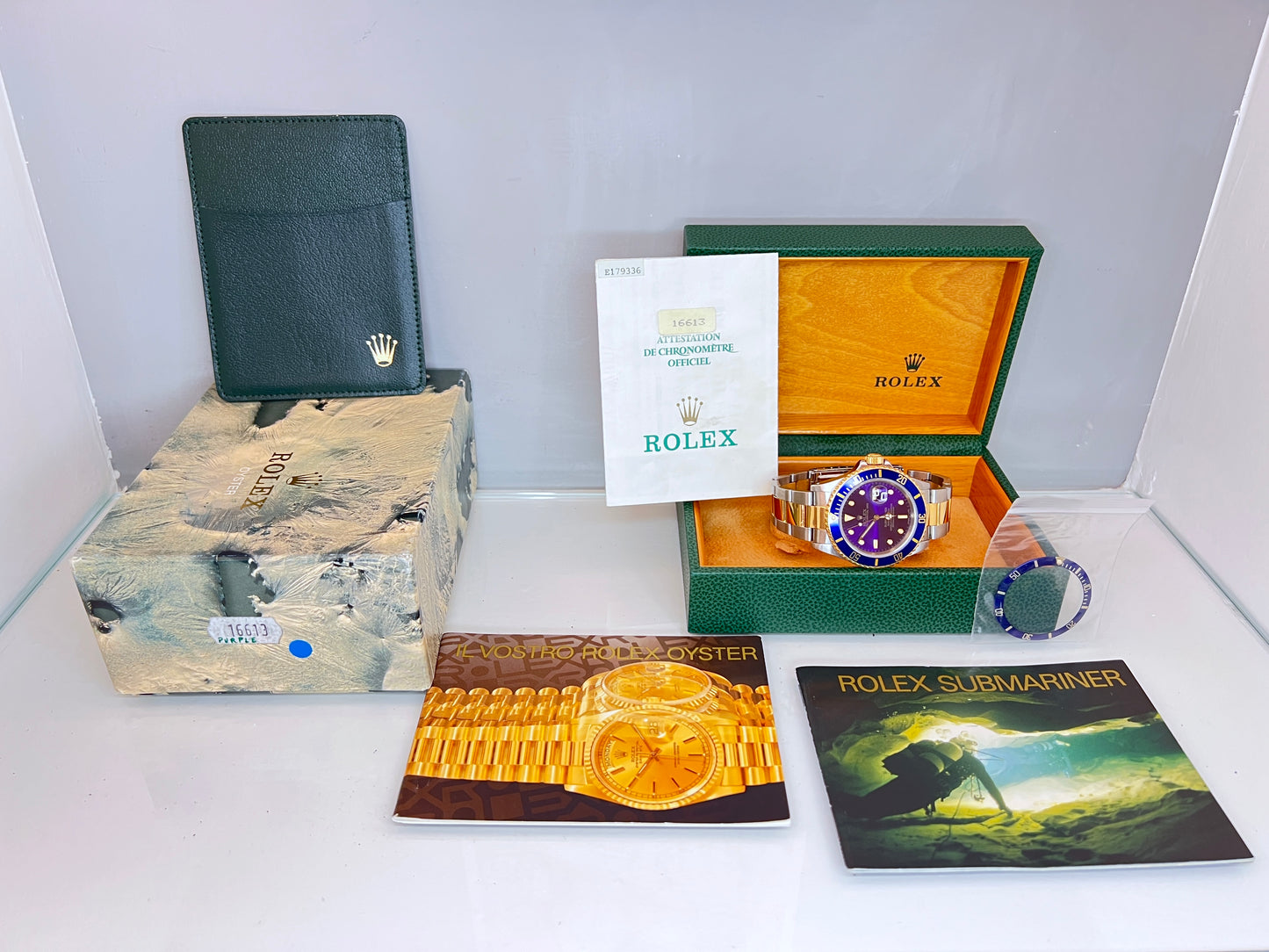 Rolex Submariner 16613 VIOLA full set doppia ghiera