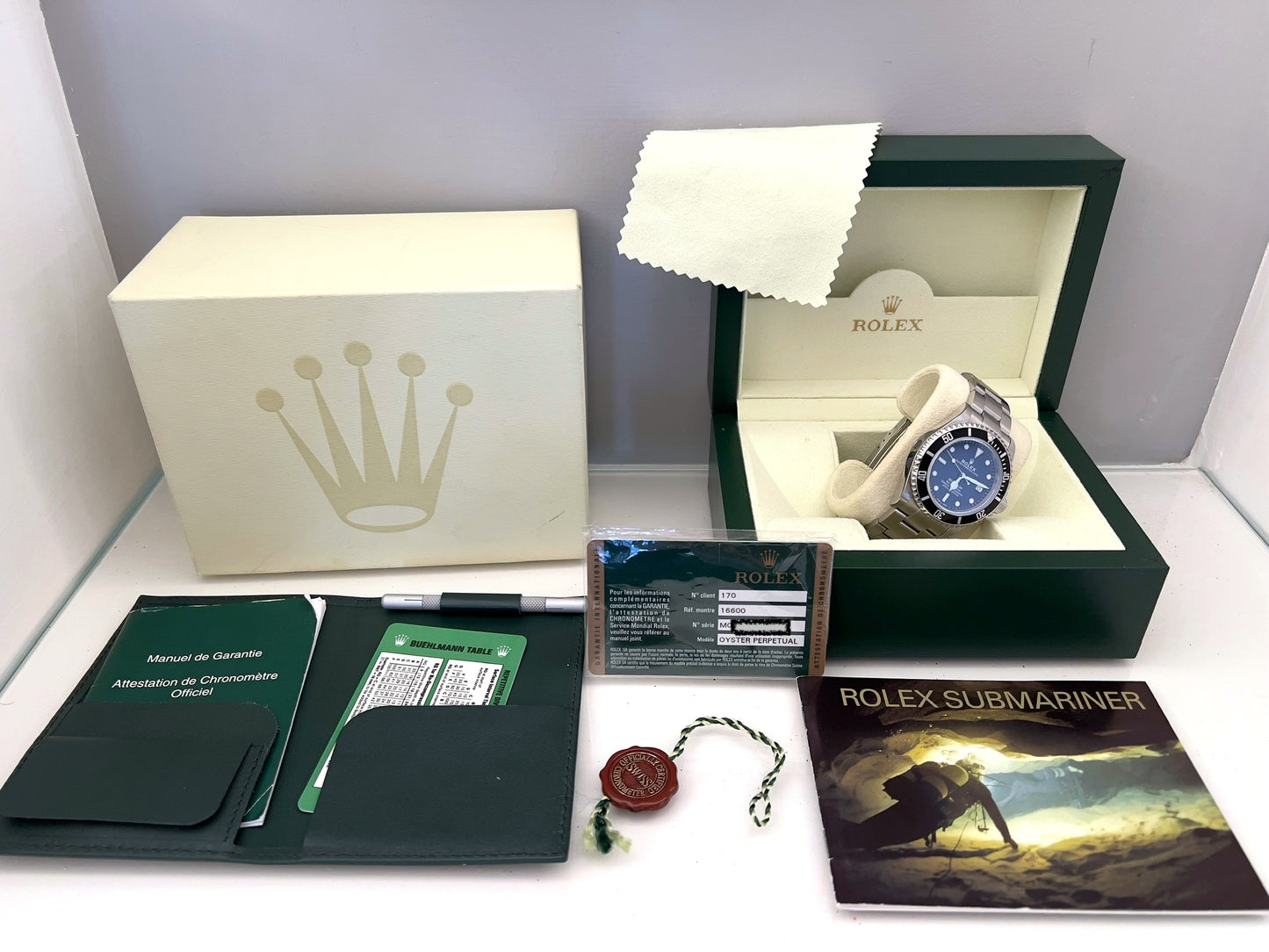 Rolex Seadweller 16600 M card, full set - TOOL KIT - serviced