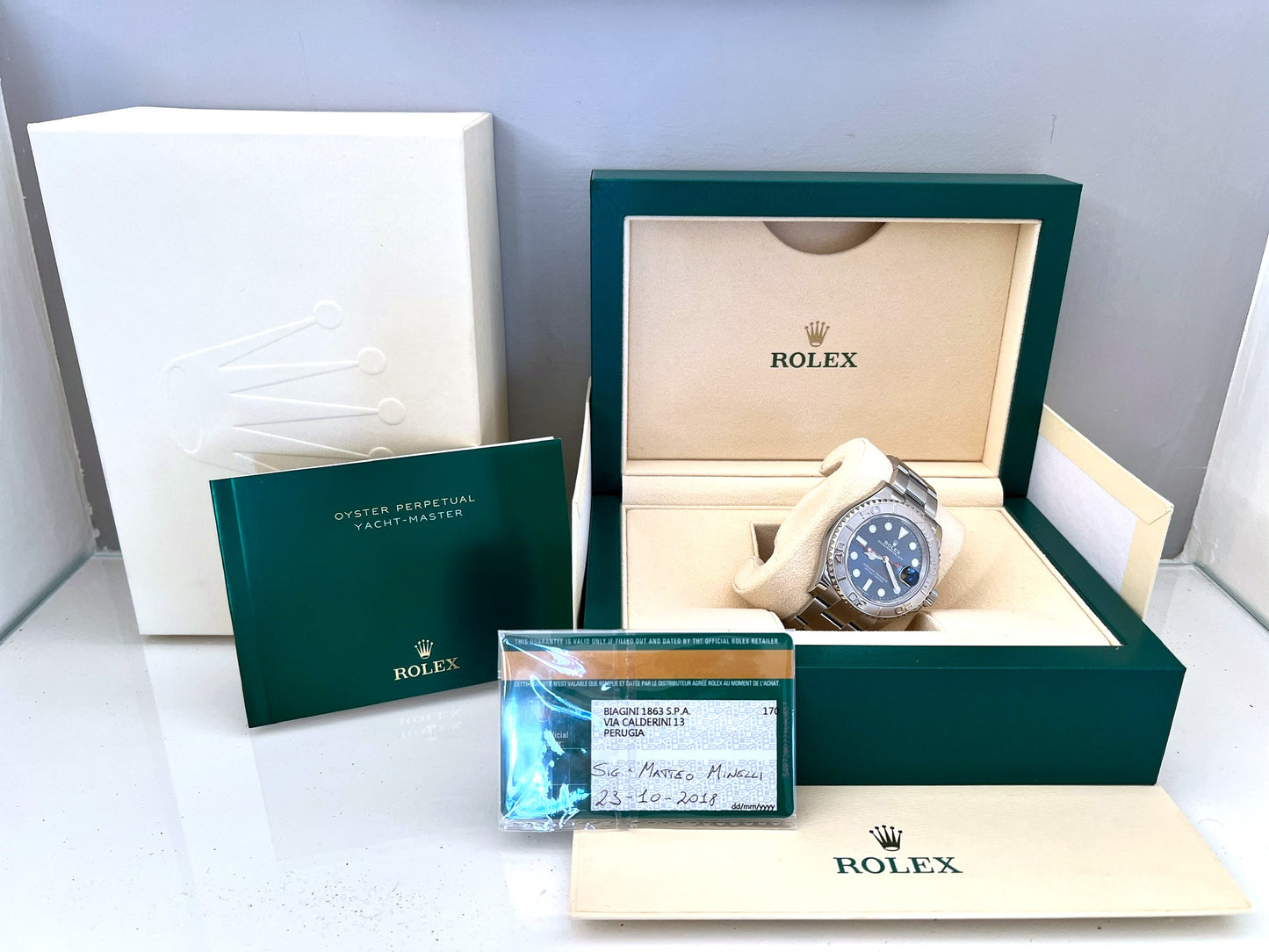 Rolex Yachtmaster 116622 blue full set 2018