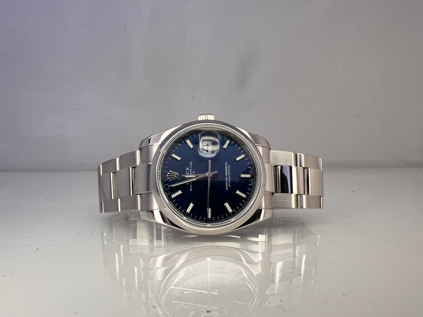 Rolex Date 115200 blu RRR full set