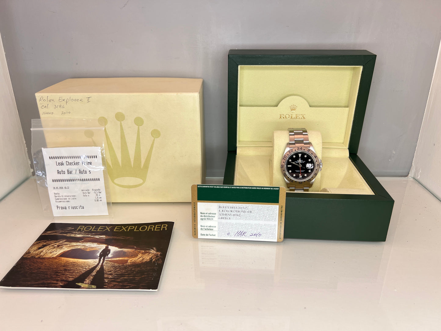 Rolex Explorer II 16570 RRR 2010 cal. 3186 full set