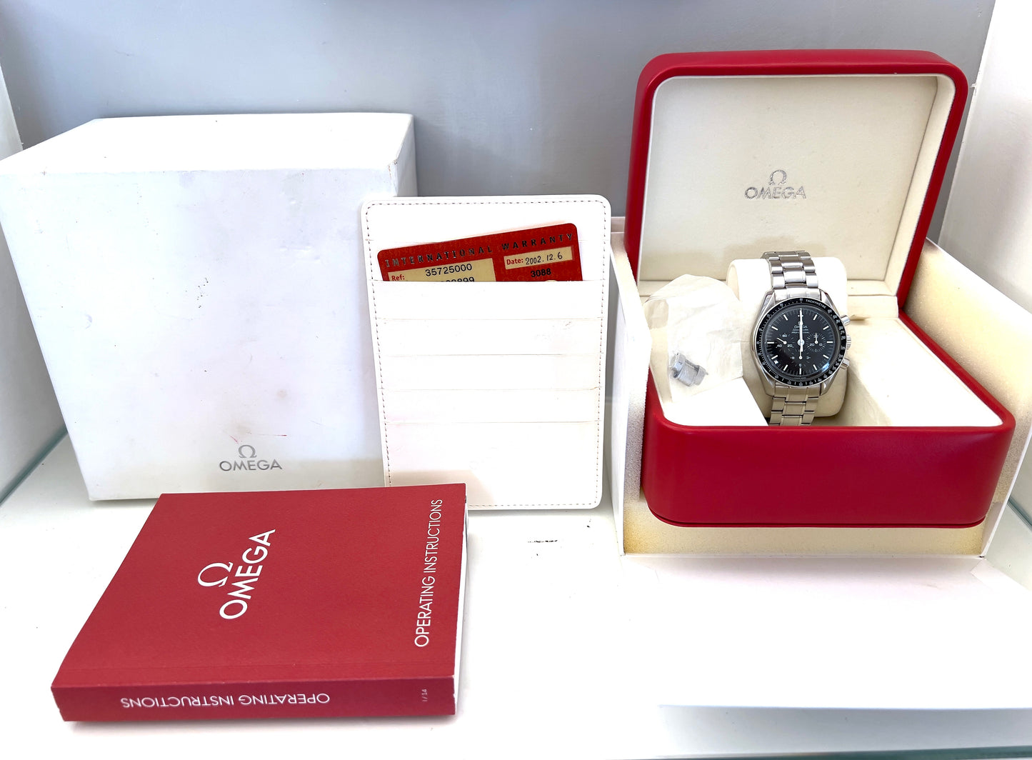Omega Speedmaster Moonwatch esalite / zaffiro full set