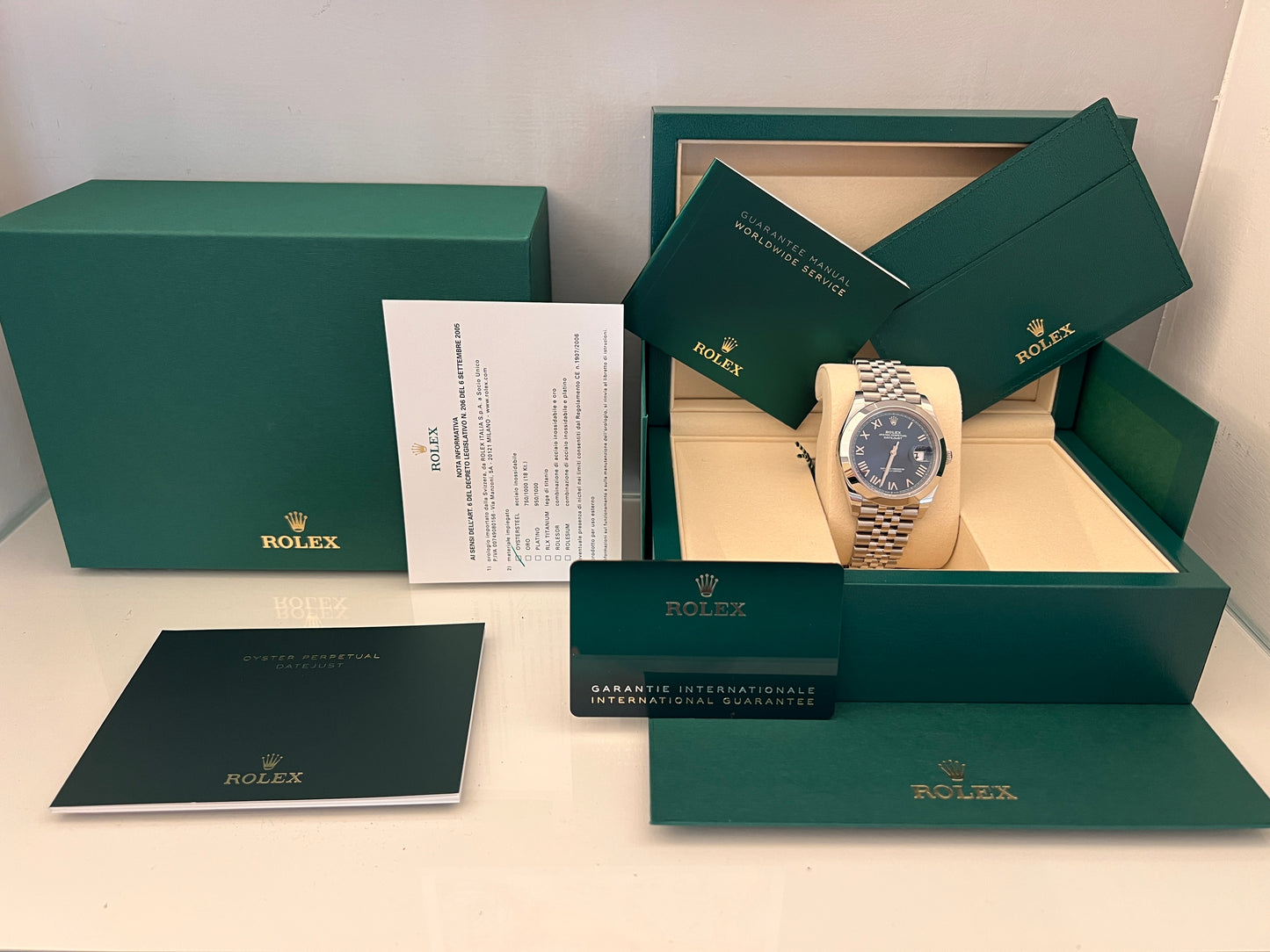 Rolex Datejust 41 BLU 126300 NUOVO