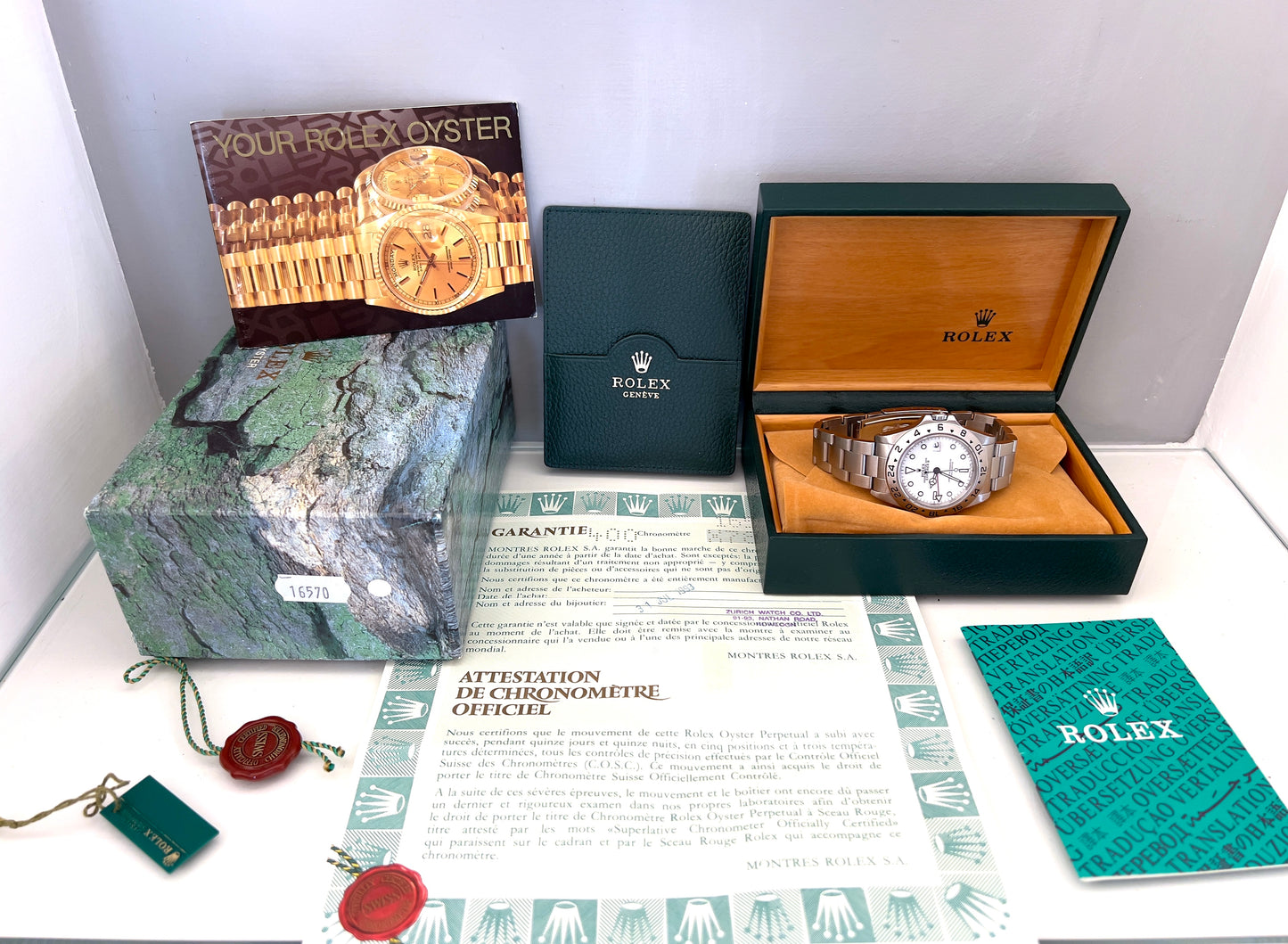 Rolex Explorer II 16570 polar FULL SET