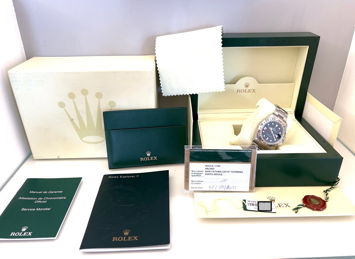 Rolex Explorer II 2010 RRR cal. 3186 full set